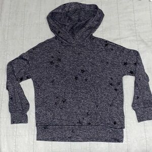 Long sleeve black hoodie with star designs all around. No use 10/10 condition